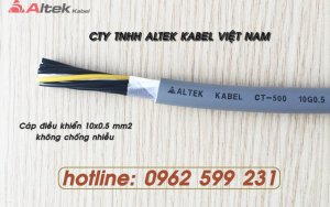 Cáp điều khiển Altek kabel 10 lõi 0,5mm2 không chống nhiễu