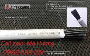 Cáp điều khiển Altek kabel 16 lõi 0,75mm2 không chống nhiễu