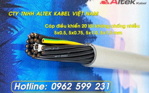 Cáp điều khiển Altek kabel 20 lõi 1,5mm2 không chống nhiễu