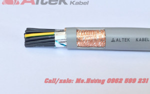 Cáp điều khiển Altek kabel 25 lõi 0,5mm2 có lưới chống nhiễu