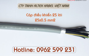 Cáp điều khiển Altek kabel 25 lõi 0,5mm2 không chống nhiễu