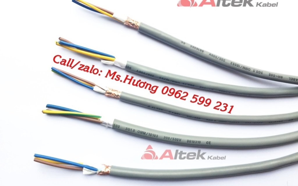 Cáp điều khiển Altek kabel 3 lõi 0,75mm2 Có lưới chống nhiễu