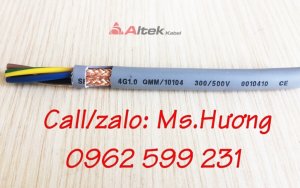 Cáp điều khiển Altek kabel 4 lõi 0,5mm2 Có lưới chống nhiễu