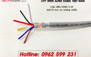 Cáp điều khiển Altek kabel 6 lõi 1,5mm2 Có lưới chống nhiễu