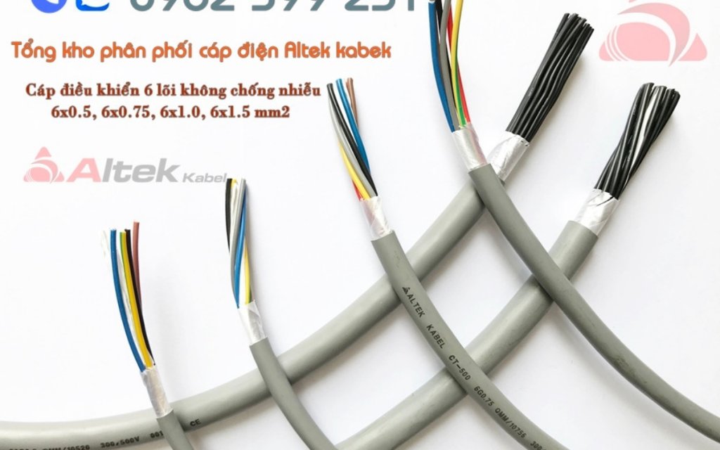 Cáp điều khiển Altek kabel 6 lõi 1,5mm2 không chống nhiễu