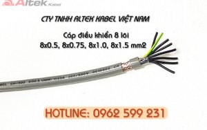 Cáp điều khiển Altek kabel 8 lõi 0,5mm2 có lưới chống nhiễu