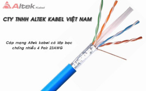 Cáp mạng Altek kabel FTP 6 23AWG có chống nhiễu