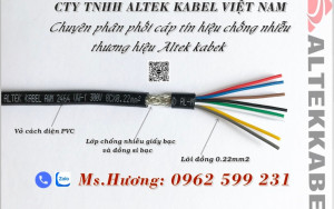 Cáp tín hiệu chống nhiễu Altek kabel 8Cx0,22 mm2