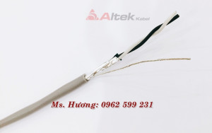 Cáp tín hiệu vặn xoắn Altek kabel 1 Pair 18AWG + AL Foil 1 lớp chống nhiễu