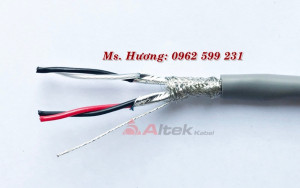 Cáp tín hiệu vặn xoắn Altek kabel 2 Pair 16AWG + Shield 2 lớp chống nhiễu