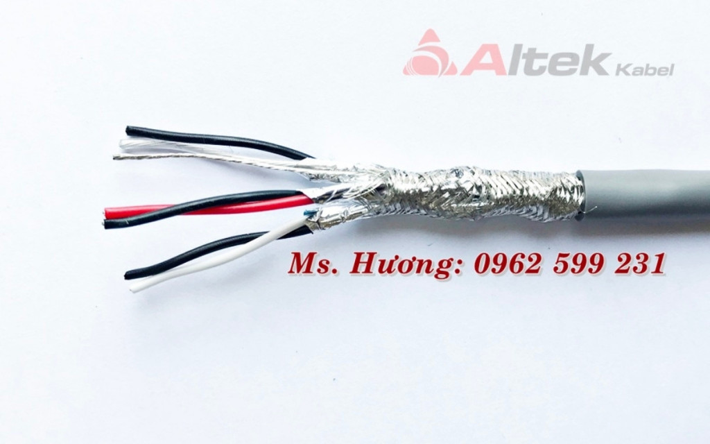 Cáp tín hiệu vặn xoắn Altek kabel 3 Pair 16AWG + Shield 2 lớp chống nhiễu