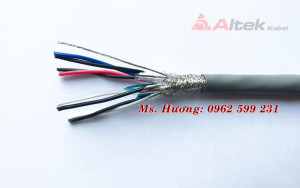 Cáp tín hiệu vặn xoắn Altek kabel 4 Pair 16AWG + Shield 2 lớp chống nhiễu